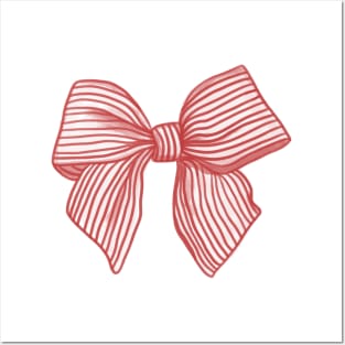 Coquette Red Bow Posters and Art